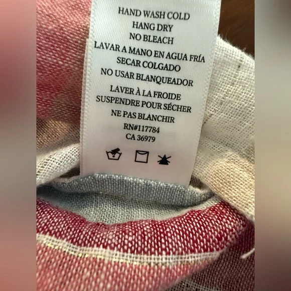 Rails Thea Tropic Stripe Multicolor Tie Front Top / Size L / Coastal Chic - Picture 7 of 13